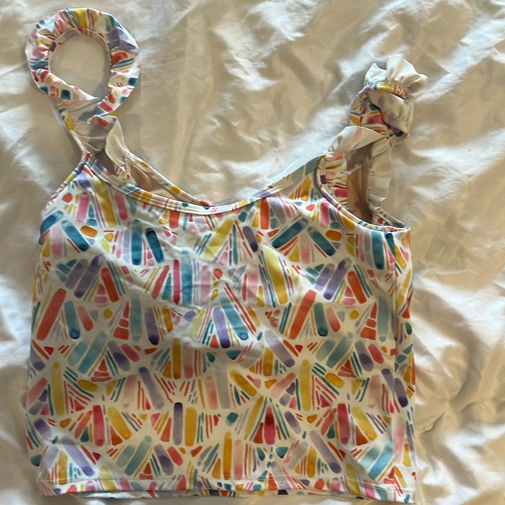 Kortni Jeane ruffle sleeve tankini top